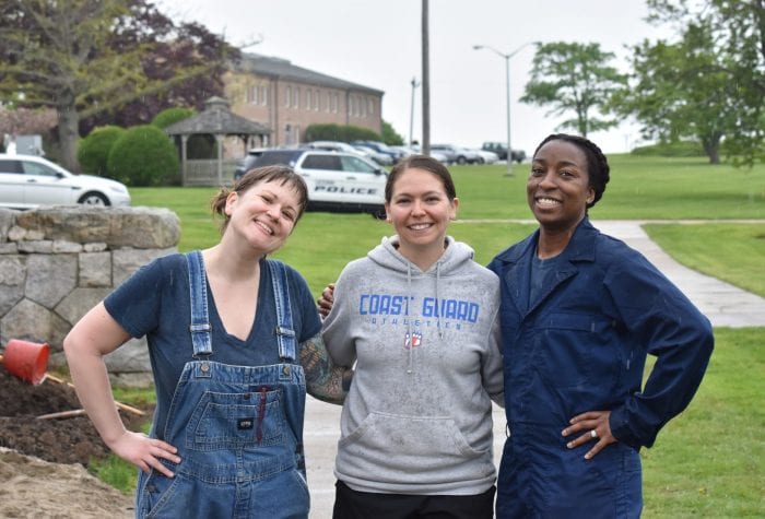 Coast Guard volunteers extraordinaire: Cynthia, Tiffany, and Kameko