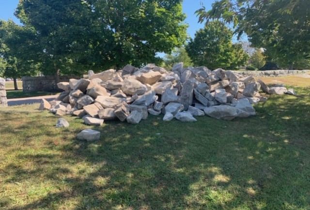 The massive bolder pile!